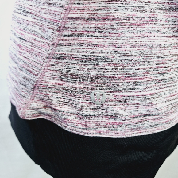 Lululemon Runderful 1/2 Zip Space Dye Camo Berry Jacket size 8 - Picture 15 of 16